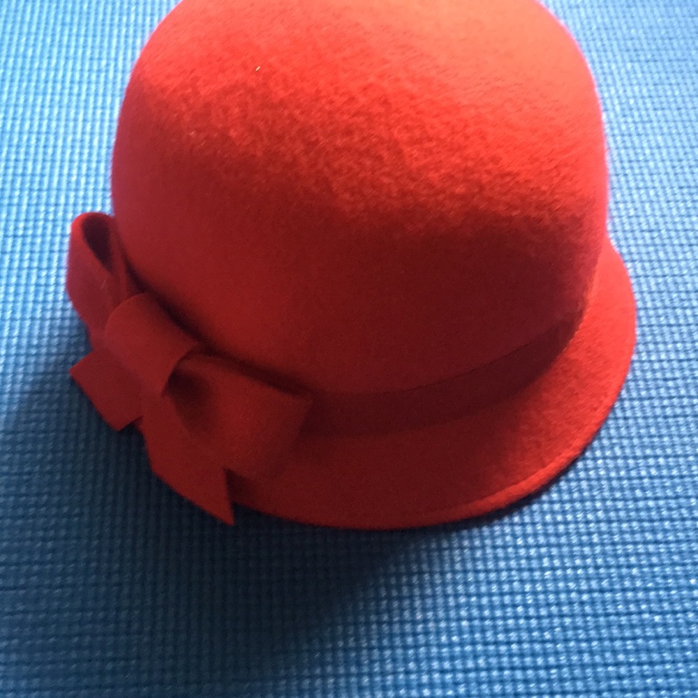 Wool felt flapper hat
